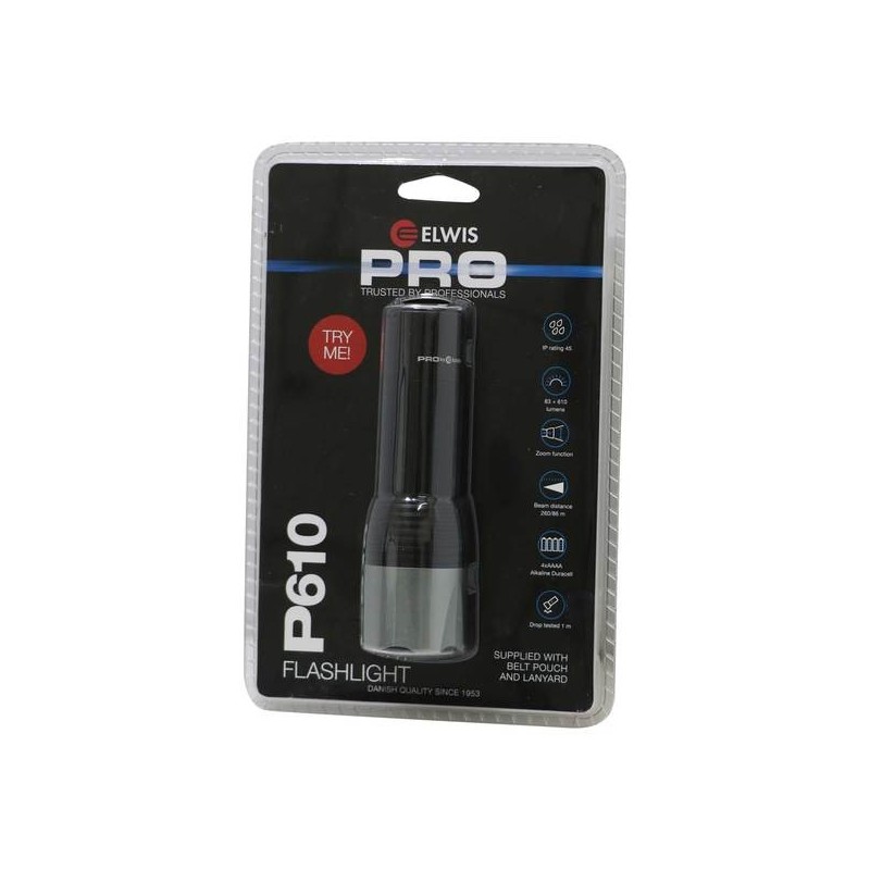 Torche pro p610 - led elwis 10w lr03 / aaa 42 heure(s) 610 torche pro p610 - led elwis 10w 1 pièce(s
