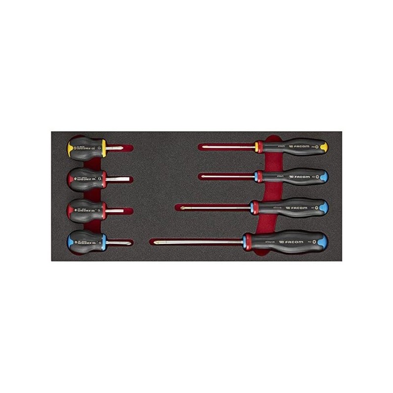 Module mousse tournevis court et longs protwist® fente/ph/pz 1 jeu(x) de 8 pièce(s) module mousse to