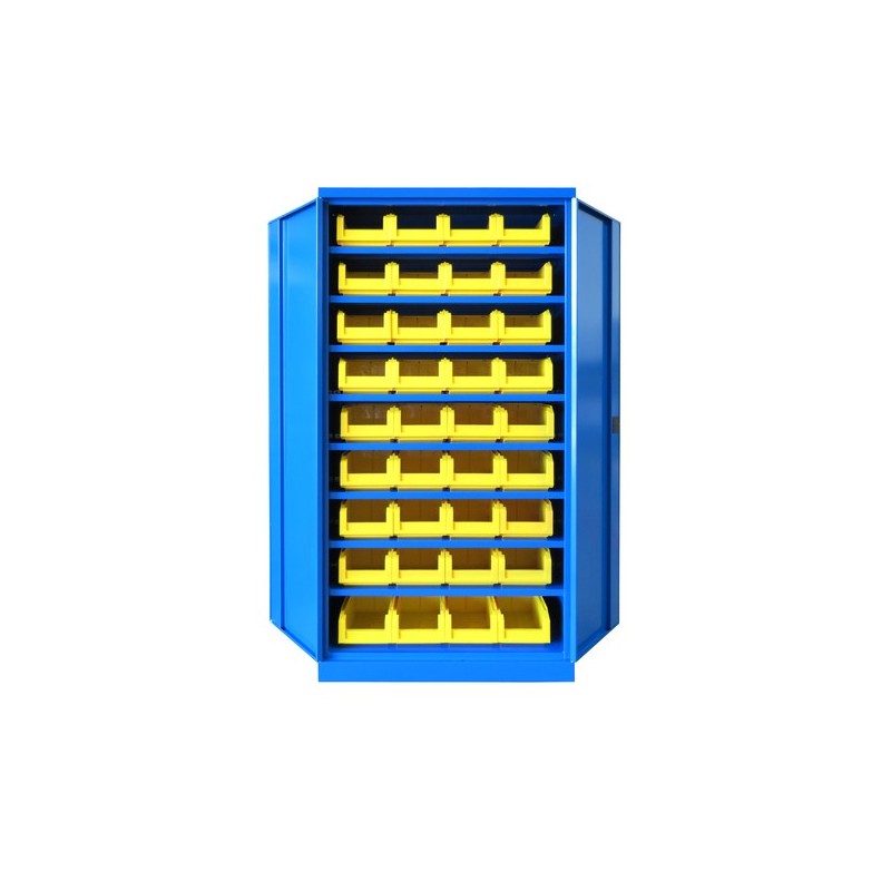 Armoire 8 étagères - 36 bacs à bec - 1000x435x1990 armoire 8 étagères - 36 bacs à bec - 1000x435x199