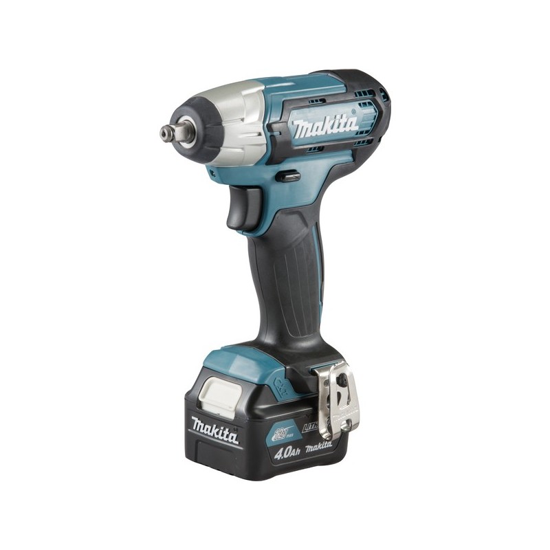 Boulonneuse à chocs tw140dsmj 12v li-ion 4ah 140 nm 1.1 kg carré 2 batterie 3200 cp/min 12 v moteur 