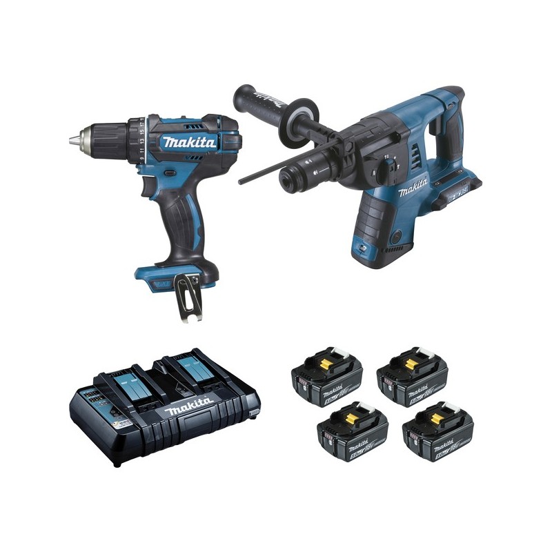 Pack perceuse ddf482 + perfo sds-plus dhr264 18v 5ah pack perceuse ddf482 + perfo sds-plus dhr264 18