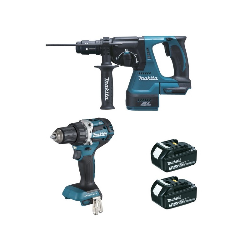 Pack perceuse ddf484 + perfo sds-plus dhr243 18v 5ah pack perceuse ddf484 + perfo sds-plus dhr243 18