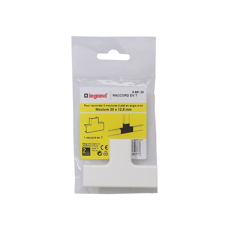 Accessoires pour moulures dlp angle de dérivation dlp en t 20 × 12.5 mm 1 pièce(s) - legrand snc