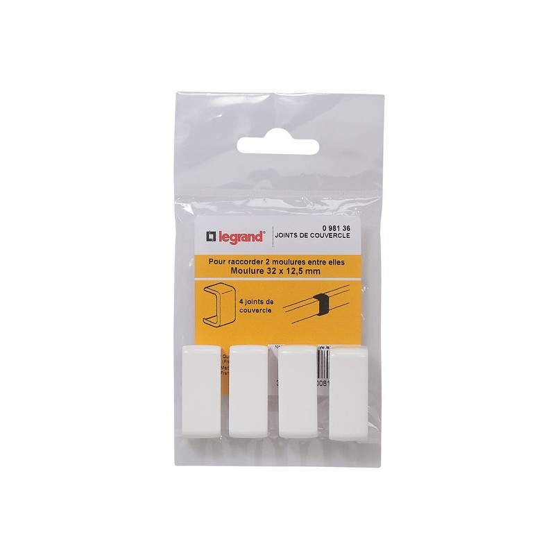 Accessoires pour moulures dlp joint de couvercle dlp 32 × 12.5 mm 1 sachet(s) de 4 pièce(s) - legran