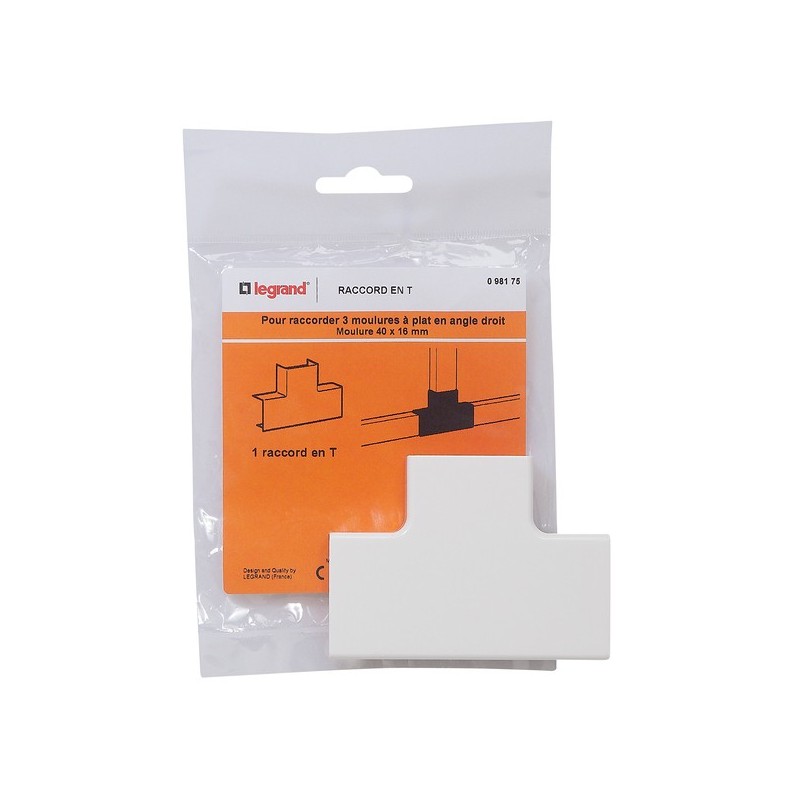 Accessoires pour moulures dlp 1 pièce(s) angle de dérivation dlp en t 40 × 16 mm - legrand snc