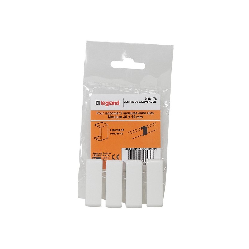 Accessoires pour moulures dlp 1 sachet(s) de 4 pièce(s) joint de couvercle dlp 40 × 16 mm - legrand 