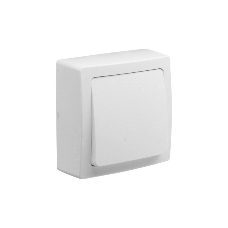 Interrupteur en saillie blok bouton poussoir blok blanc 1 pièce(s) - debflex