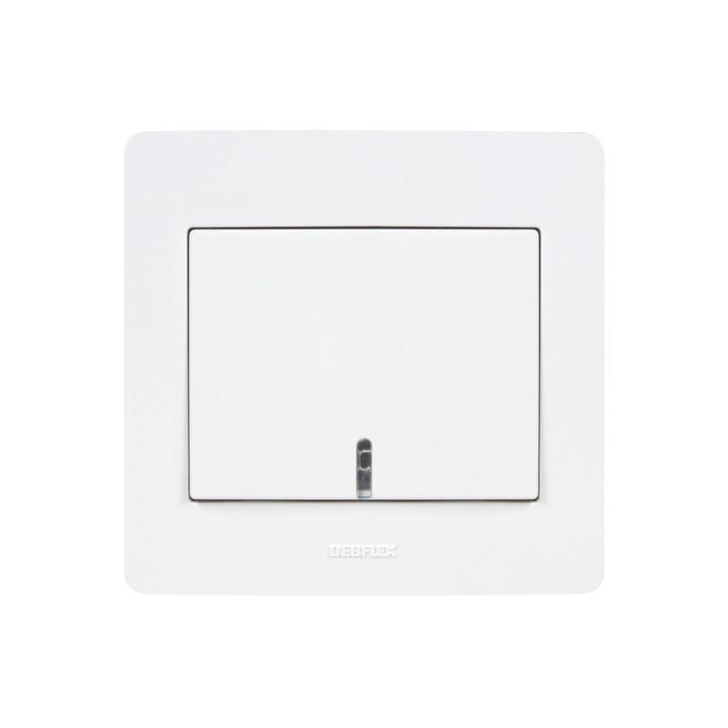 Interrupteur à encastrer diam2 va-et-vient diam2 aluminium 1 pièce(s) - debflex