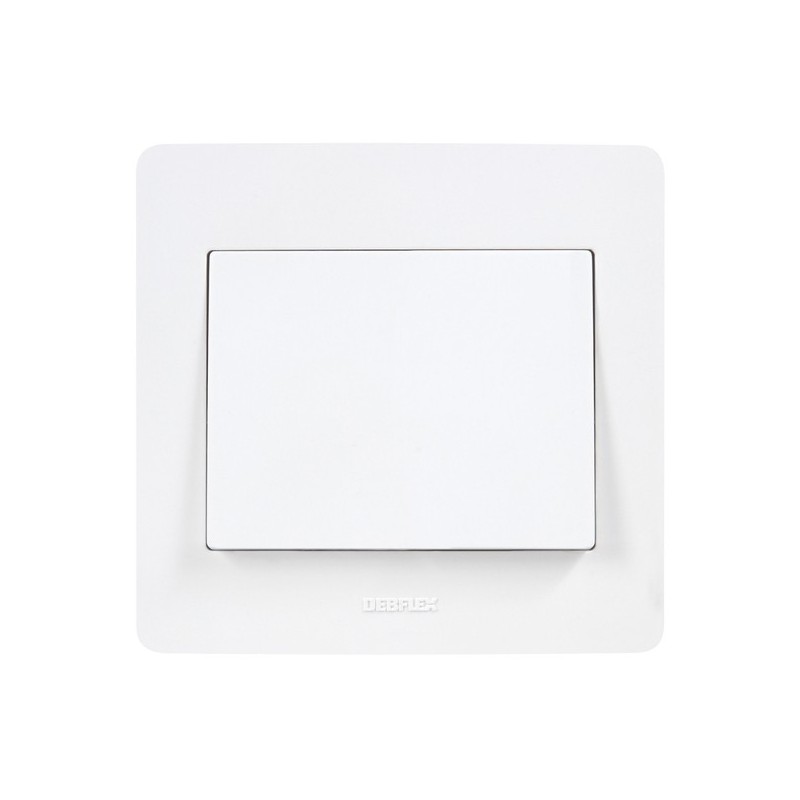 Interrupteur à encastrer diam2 bouton poussoir diam2 blanc 1 pièce(s) - debflex