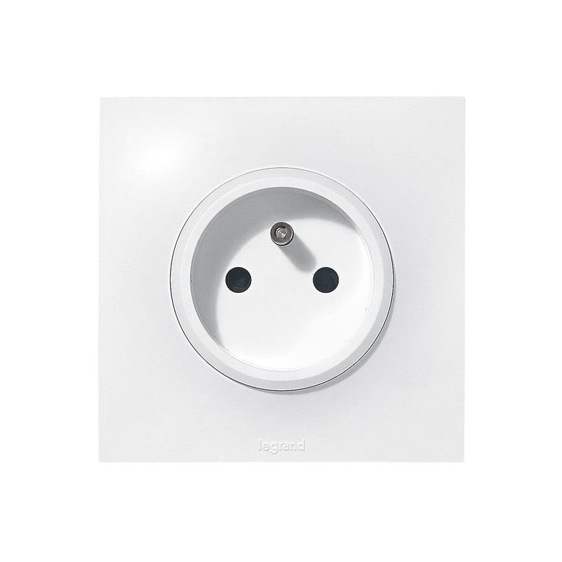 Prise à encastrer neptune prise de courant avec terre neptune blanc 1 pièce(s) - legrand snc