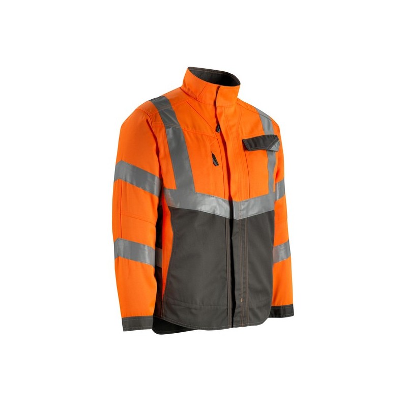 Vestes oxford 200 - 300 g entre 4 et 6 2xl veste polyester / coton veste oxford hv classe 2 orange fluo / marine foncé t2xl 1 pièce(s) bleu , orange c