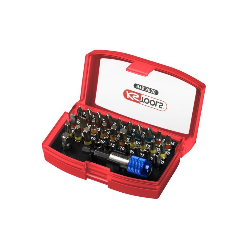 Jeu d'embouts de vissage code couleur jeu d'embouts de vissage code couleur 1 jeu(x) de 32 pièce(s)