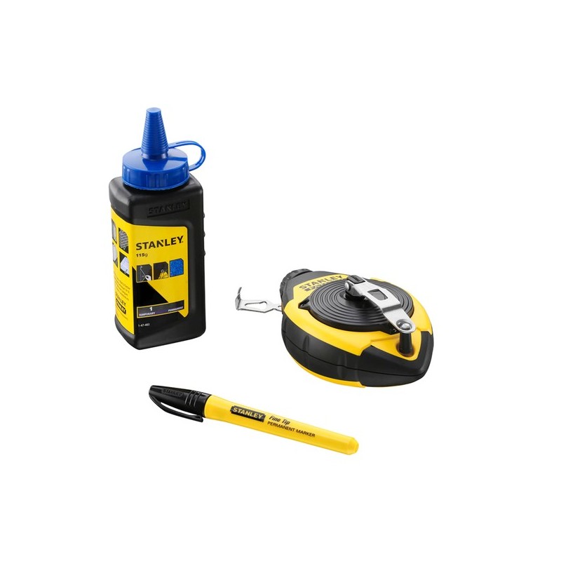 Kit cordeau traceur 30 m, biberon et feutre noir 1 kit(s) kit cordeau traceur 30 m, biberon et feutr