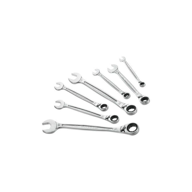 Jeu de clés mixtes à cliquet 9-19 mm jeu de clés mixtes à cliquet 9-19 mm 1 jeu(x) de 7 pièce(s) - f