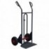 Diable acier DBA 350 kg à bavette fixe roues pneumatiques