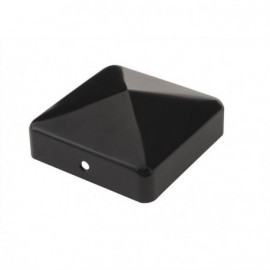 Chapeau pyramide pour poteau bois - Finition Noire