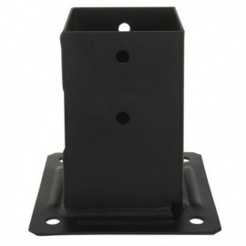 Pied de poteau carré de jardin PPJBT - Finition noire