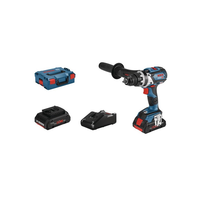 Perceuse-visseuse gsr 18v-110 c 18v 4ah procore 1.1 kg 2 18 v moteur charbon batterie 13 mm 4 ah 210