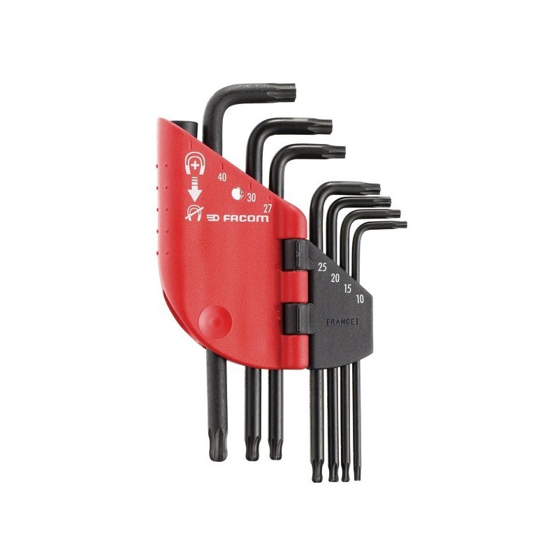 Jeu de clés tamper torx® à tête sphérique t10 à t40 1 étui de 7 pièce(s) jeu de clés tamper torx® à