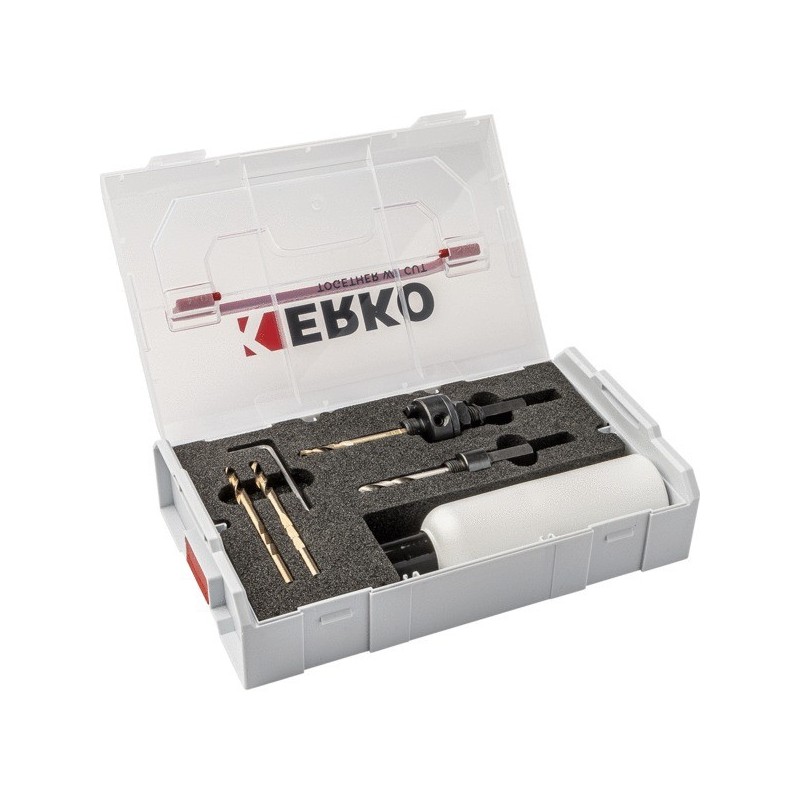 Coffret scie trépans bi-métal hss m42 l-boxx coffret accessoires hss cobalt acier & inox l-boxx acie