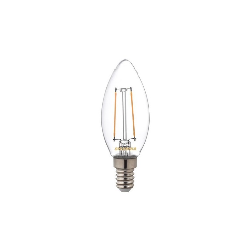 Ampoules flammes à filament - blanc chaud 2700 °k 15000 heure(s) 360 2.5 w e14 ampoule flamme à fila