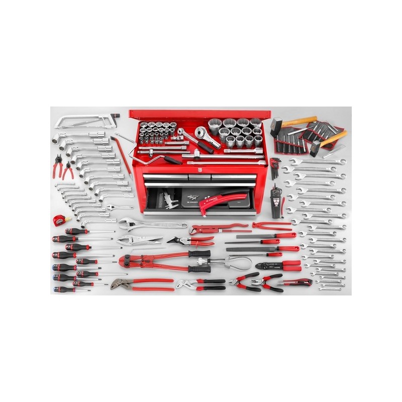 Composition outils avec coffre composition outils avec coffre 1 lot(s) de 150 pièce(s) - facom