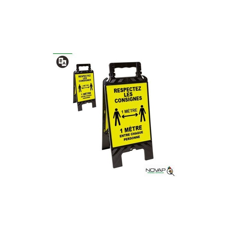 Chevalet modulable noir respectez les consignes de sécurité chevalet modulable noir respectez les co