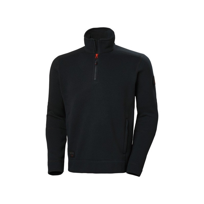 Pull 1/2 zippé kensington s pull noir 300 - 400 g entre 1 et 3 polyester ts 1 pièce(s) pull 1/2 zippé kensington noir ts - helly hansen
