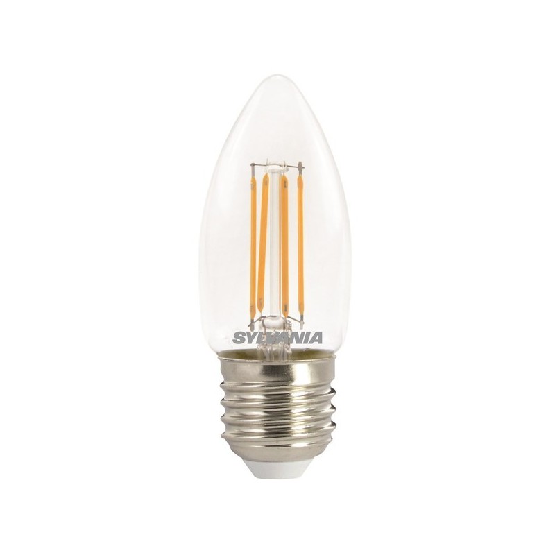 Ampoules flammes à filament dimmables - blanc chaud e27 2700 °k 470 15000 heure(s) 4.5 w ampoule fla