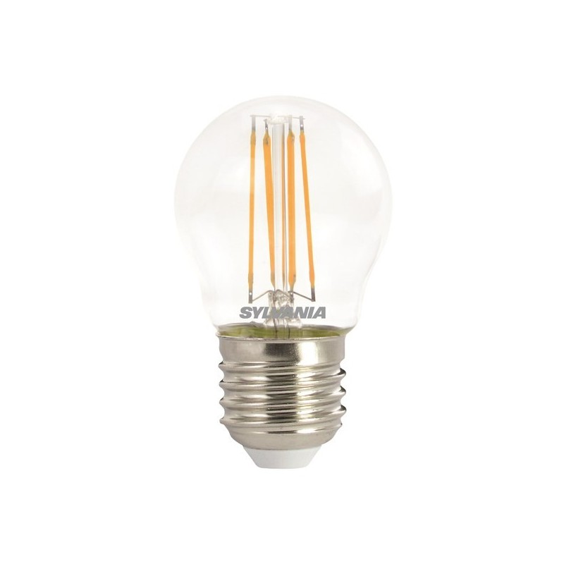 Ampoule sphérique à filament 4.5w 2700°k 470lm e27 dimmable blanc chaud e27 2700 °k 470 15000 heure(s) 4.5 w ampoule sphérique à filament 4.5w 2700°k