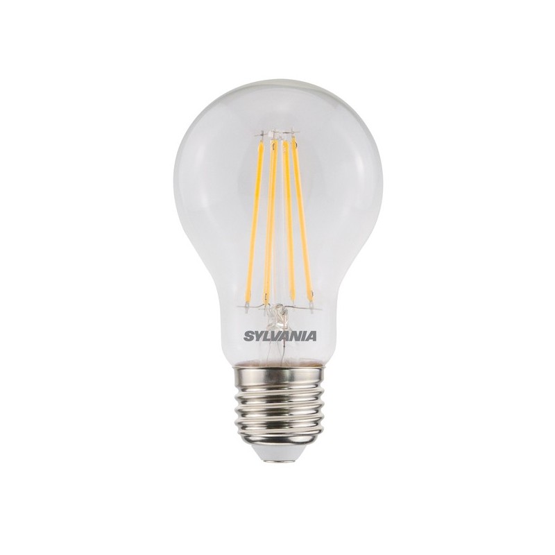 Ampoules standards à filament blanc chaud e27 2700 °k 15000 heure(s) 806 7 w ampoule standard à filament 7w 2700°k 806lm e27 1 pièce(s) - sylvania
