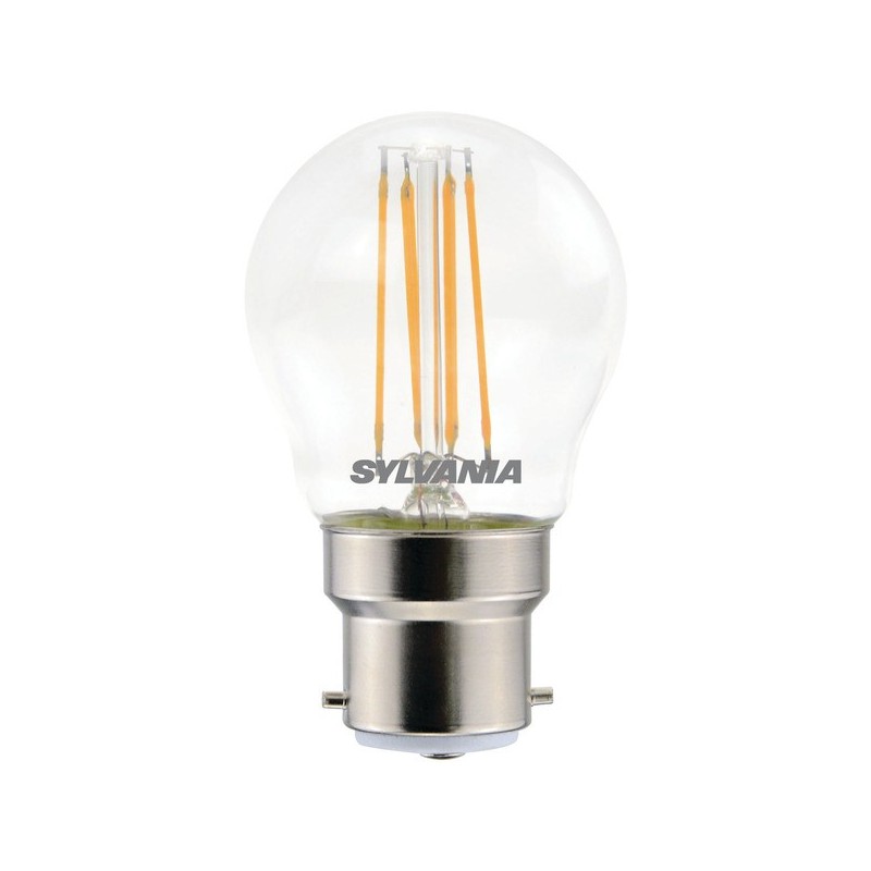 Ampoules sphériques à filament blanc chaud b22 2700 °k 470 15000 heure(s) 4.5 w ampoule sphérique à