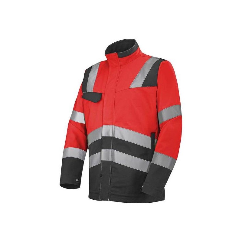 Blouson fluo safe xp 200 - 300 g entre 1 et 3 t6 polyester / coton blouse 1 pièce(s) rouge/gris blou