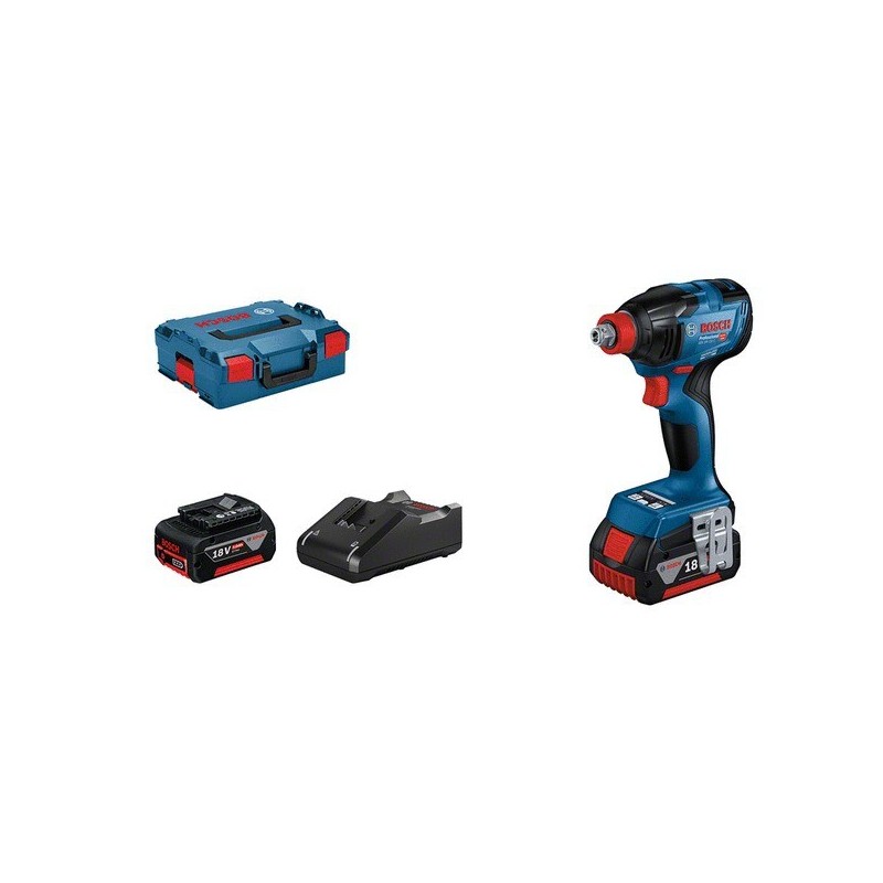 Boulonneuse à chocs gdx 18v-210 c 2*5.0ah carré 1/4 1.2 kg 2 18 v 5 ah batterie moteur sans charbon