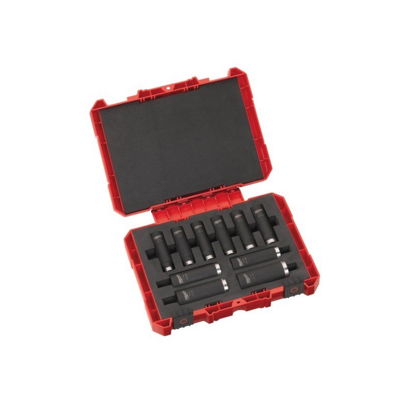 Coffret de 10 douilles 1/2 schockwave 6 pans 1 coffret(s) de 10 pièce(s) coffret de 10 douilles 1/2 