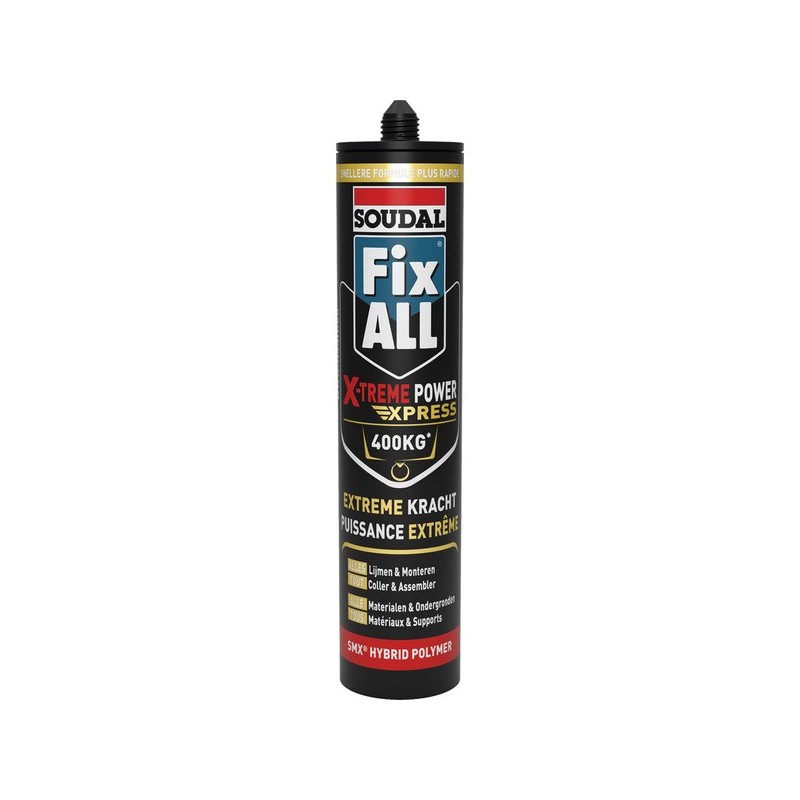 Colle-mastic fix all x-treme power express blanc blanc pistolable interieur, interieur en milieu hum