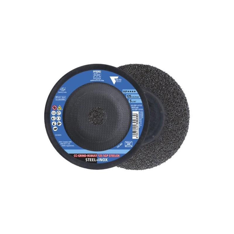 Disque à ébarder robust 125 sgp steelox déporté 125 mm 1 pièce(s) 12200 trs/min disque à ébarder rob