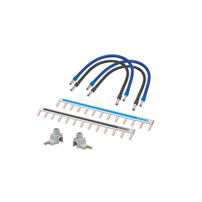 Connexions pour tableau électrique 1 pièce(s) kit câblage 1 rangée pour disjoncteur - debflex