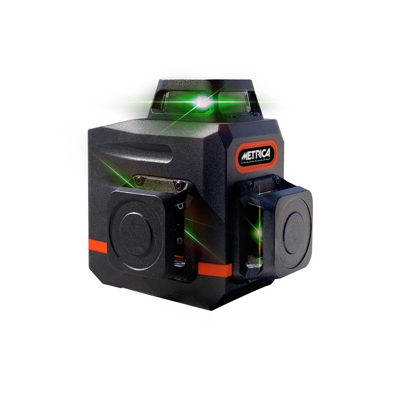 Niveau laser 3d mini green non connecté 1.5 mm classe ii lignes 50 m 1 pièce(s) niveau laser 3d mini green - metrica