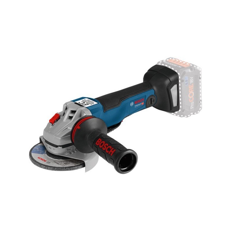 Meuleuse gws 18v-10 pc solo 2.8 kg 18 v batterie moteur sans charbon 125 mm 0 ah 9000 trs/min 0 1 pi