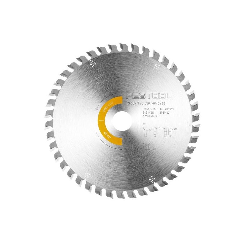 lame de scie circulaire CMT pour coupes en longueur - diamètre 160mm, 56 dents, alésage 30mm