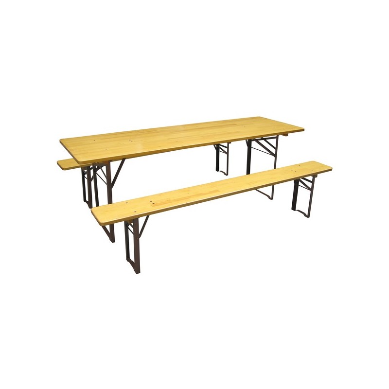 Kit table + 2 bancs pliants 1 pièce(s) kit table + 2 bancs pliants - caray