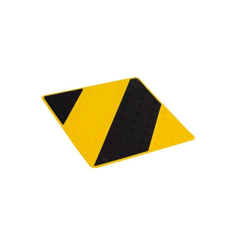 Dalle podotactile 1 pièce(s) dalle podotactile 458x420mm noir/jaune - novap