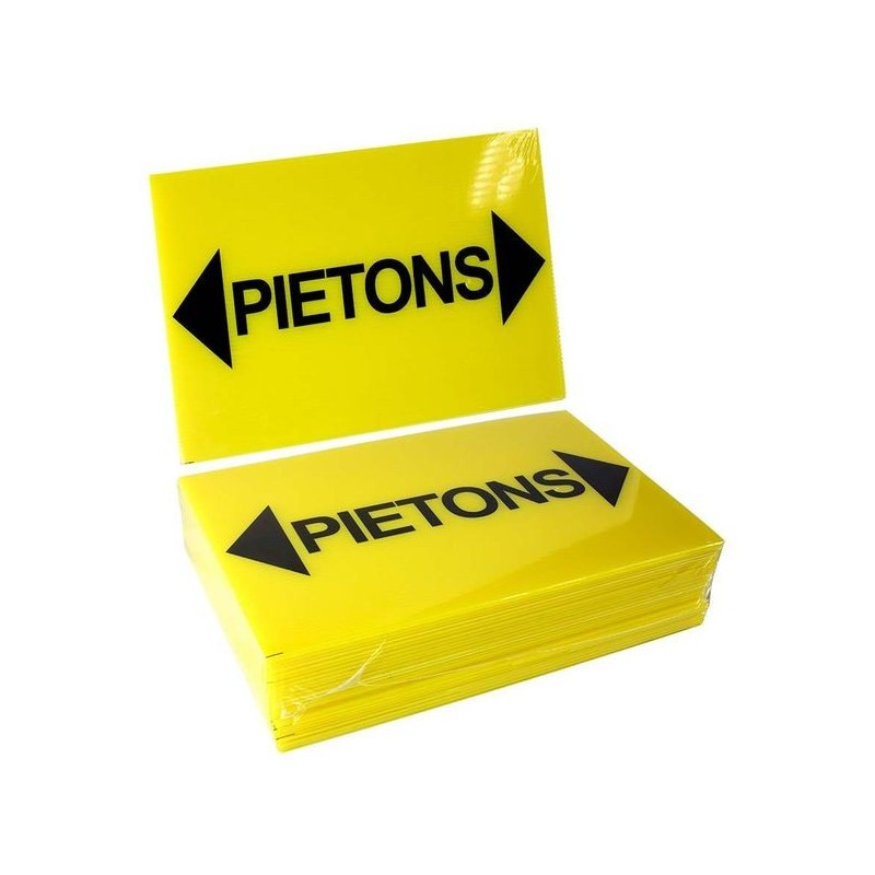 Panneau 300 x 200 mm piétons et flèches panneau 300 x 200 mm piétons et flèches 1 lot(s) de 25 pièce