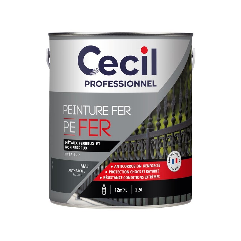 Peinture anticorrosion pefer supports neufs ou sains 12 heure(s) white spirit white sipirit brosse/r