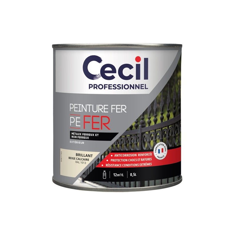 Peinture anticorrosion pefer supports neufs ou sains 12 heure(s) white spirit white sipirit brosse/r