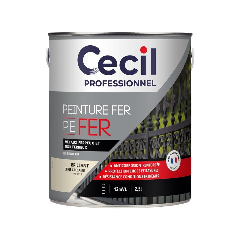 Peinture anticorrosion pefer supports neufs ou sains 12 heure(s) white spirit white sipirit brosse/r