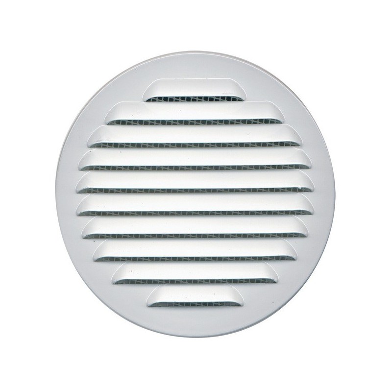 Grilles métalliques à persiennes grille persienne alu blanc ø 100 mm vr 1 pièce(s) - autogyre