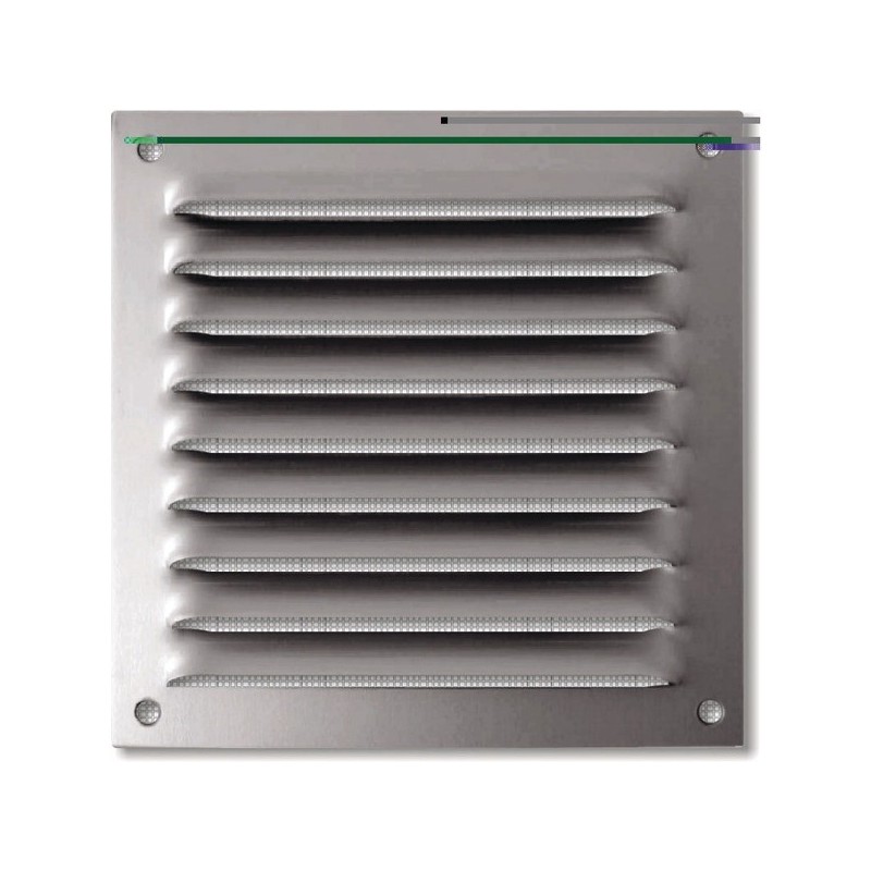 Grilles métalliques à persiennes grille persiennes 300 x 300 mm alu anodisé a/m 1 pièce(s) - autogyr
