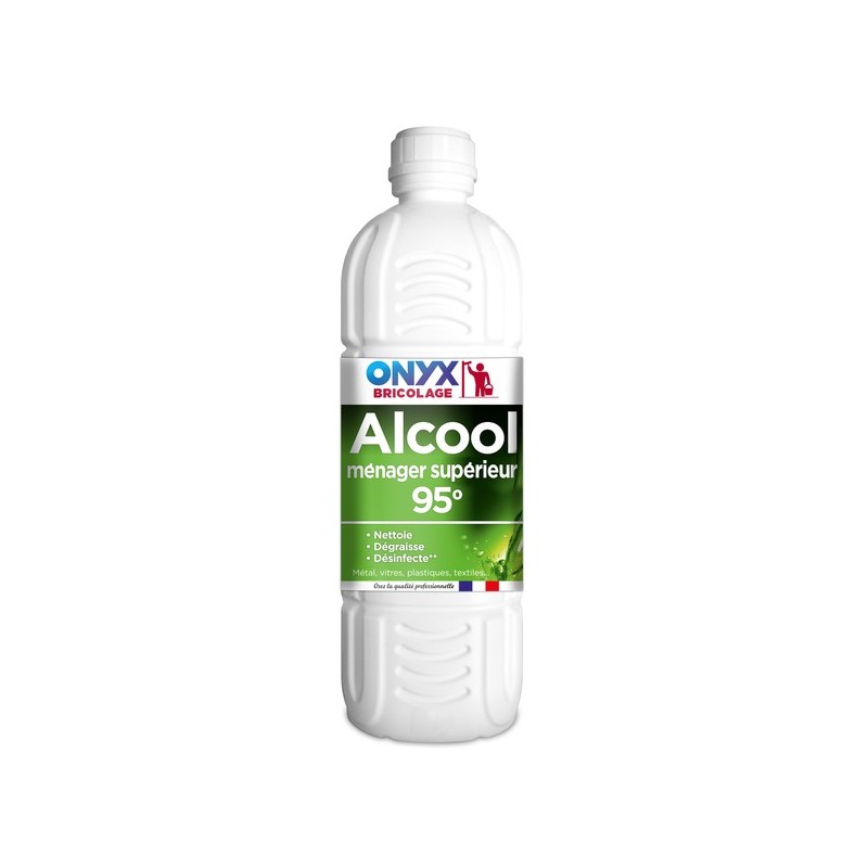 Alcool ménager supérieur 95° alcool ménager superieur 95° 1 bidon(s) de 1 litre(s) 1 litre(s) alcool ménager - onyx